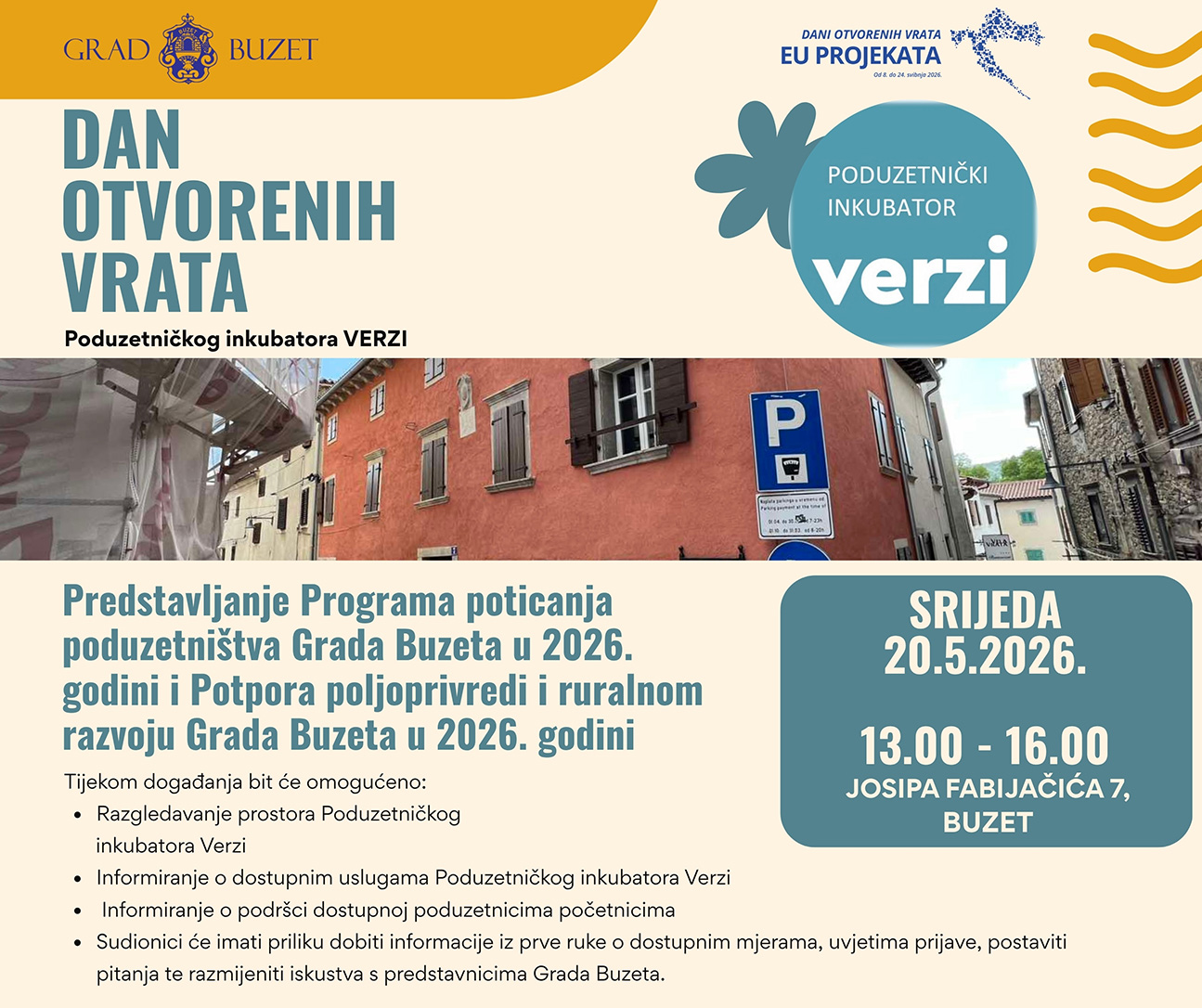 DAN OTVORENIH VRATA PODUZETNIČKOG INKUBATORA VERZI